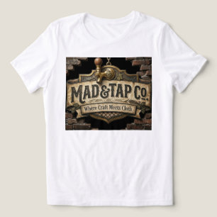 Mad Tap Co. logo T-Shirt   Vintage Brewery Sign Tri-Blend Shirt