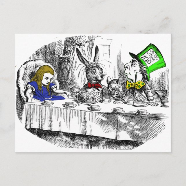 Mad Tea Party Postcard (Front)