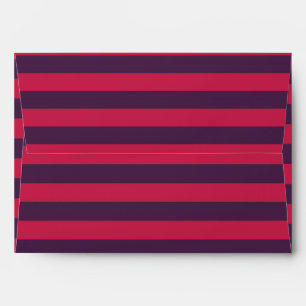 Mad Tea Party Wonderland Stripes Invite Envelope
