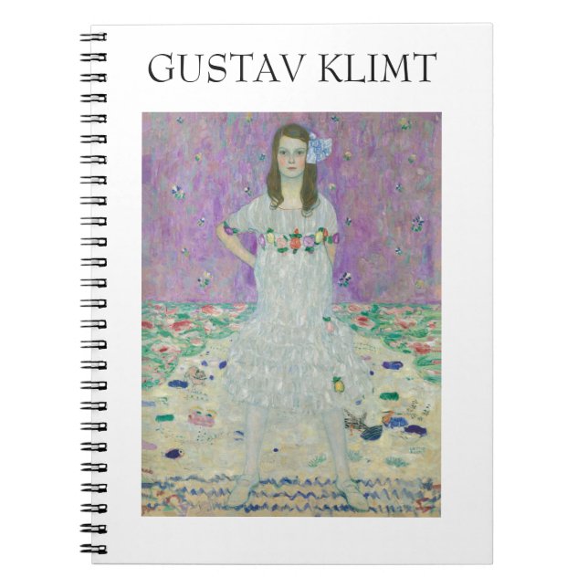 Mäda Primavesi by Gustav Klimt Notebook (Front)