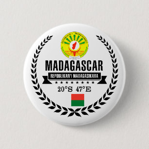 Madagascar 6 Cm Round Badge