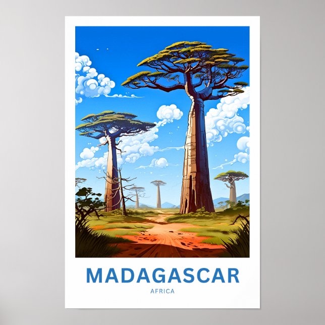 Madagascar Africa Travel Print (Front)