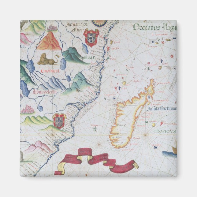Madagascar and East African Coastline Magnet (Front)