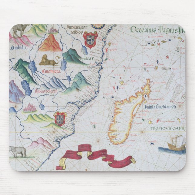 Madagascar and East African Coastline Mouse Pad (Front)