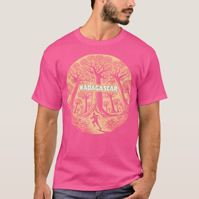 Madagascar Baoba Tree Travelling T-Shirt (Front)