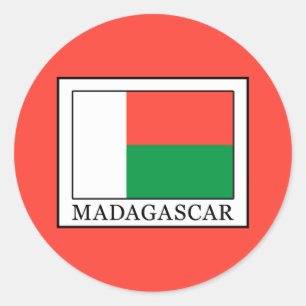 Madagascar Classic Round Sticker
