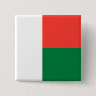 Madagascar Flag 15 Cm Square Badge