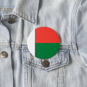 Madagascar flag 7.5 cm round badge
