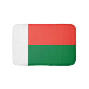 Madagascar flag bath mat