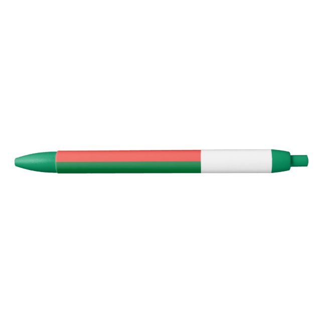 Madagascar Flag Black Ink Pen (Front)