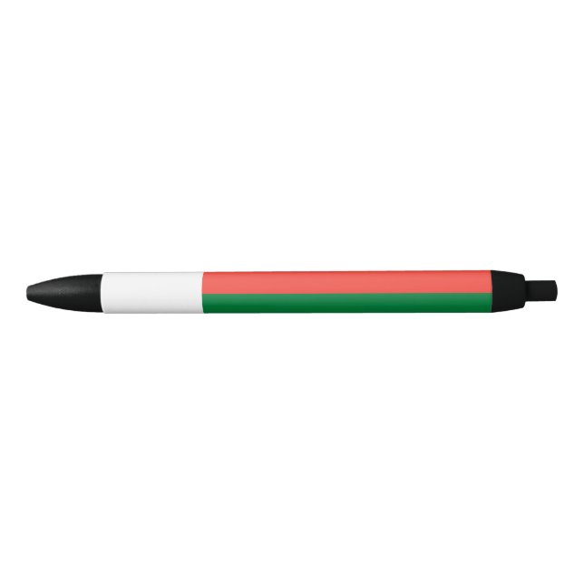 Madagascar flag black ink pen (Front)