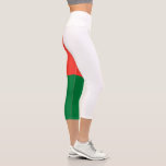 Madagascar Flag Capri Leggings<br><div class="desc">Patriotic flag of Madagascar.</div>
