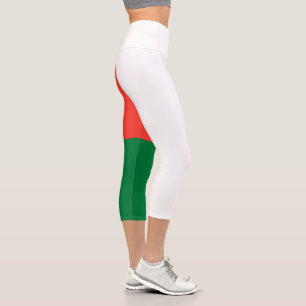 Madagascar Flag Capri Leggings