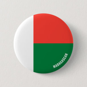 Madagascar Flag Charming Patriotic Button