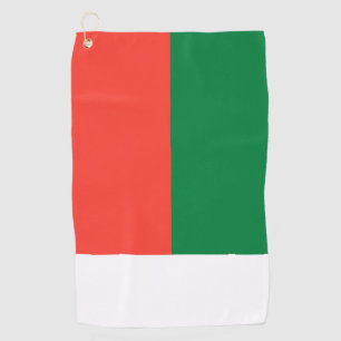 Madagascar flag golf towel