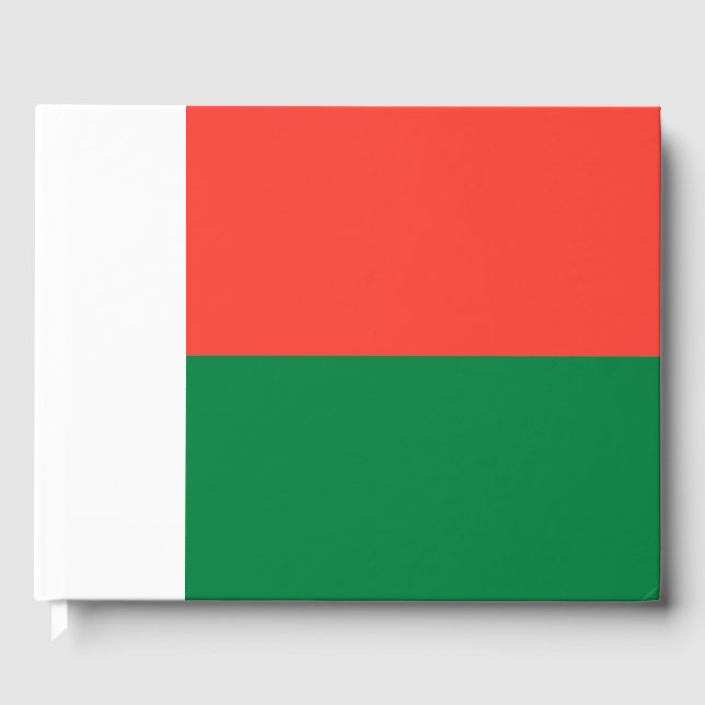 Madagascar flag guest book (Front)
