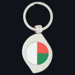 Madagascar Flag Key Ring<br><div class="desc">Patriotic flag of Madagascar.</div>