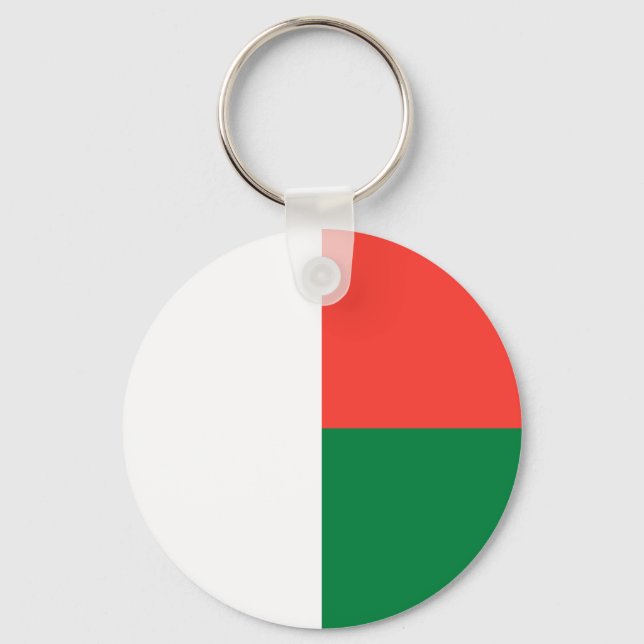 Madagascar Flag Key Ring (Front)