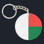 Madagascar Flag Key Ring<br><div class="desc">Patriotic flag of Madagascar.</div>