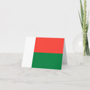 Madagascar flag note card
