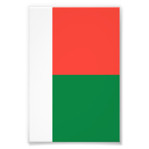 Madagascar flag photo print
