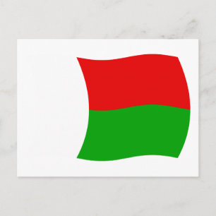 Madagascar Flag Postcard