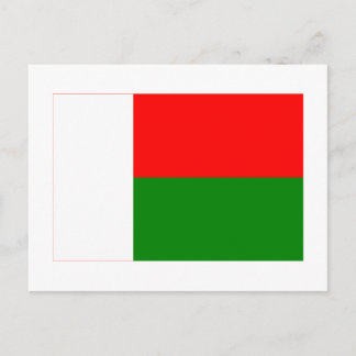 Madagascar Flag Postcard