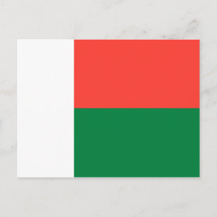Madagascar Flag Postcard