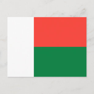 Madagascar Flag Postcard
