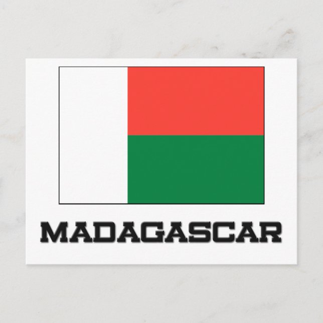 Madagascar Flag Postcard (Front)