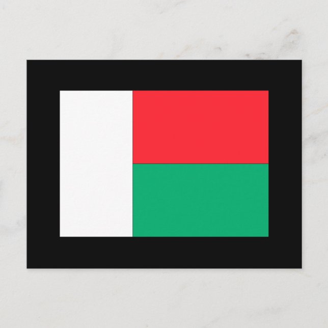 Madagascar Flag Postcard (Front)