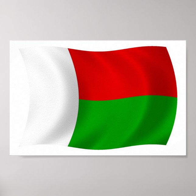 Madagascar Flag Poster Print (Front)