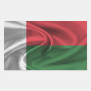 Madagascar Flag Rectangular Sticker
