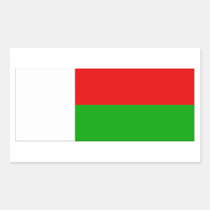 Madagascar Flag Rectangular Sticker