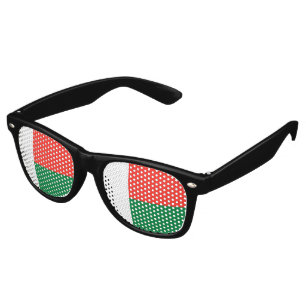 Madagascar Flag Retro Sunglasses