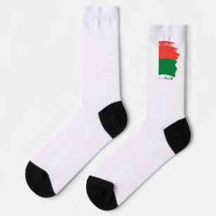 Madagascar flag socks