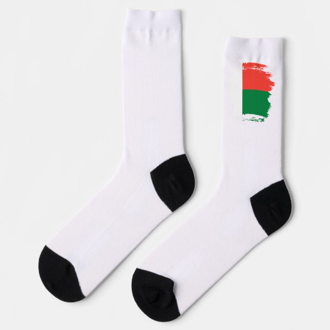 Madagascar flag socks (Left)