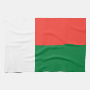 Madagascar Flag Tea Towel