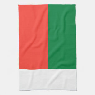 Madagascar flag tea towel