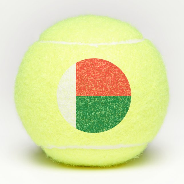 Madagascar flag tennis balls (Front)