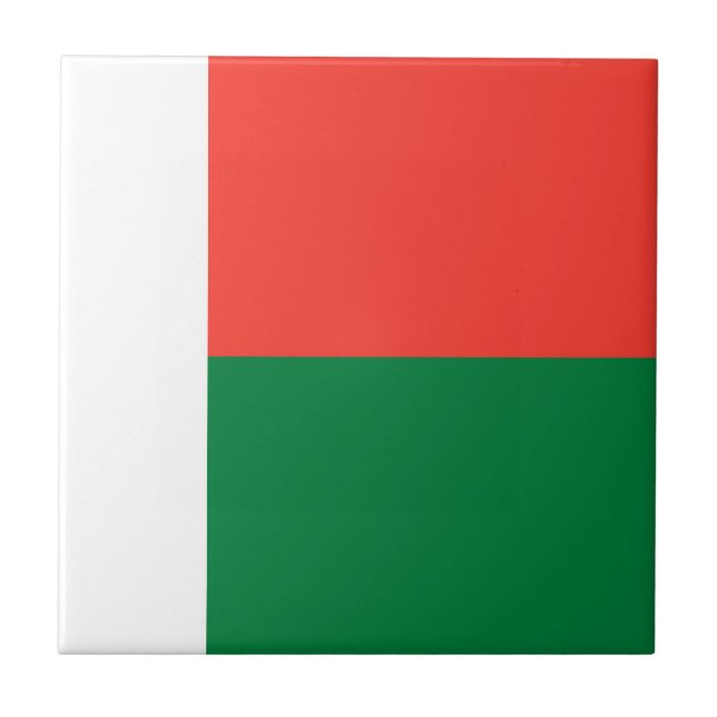 Madagascar flag tile (Front)