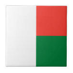 Madagascar Flag Tile<br><div class="desc">Patriotic flag of Madagascar.</div>