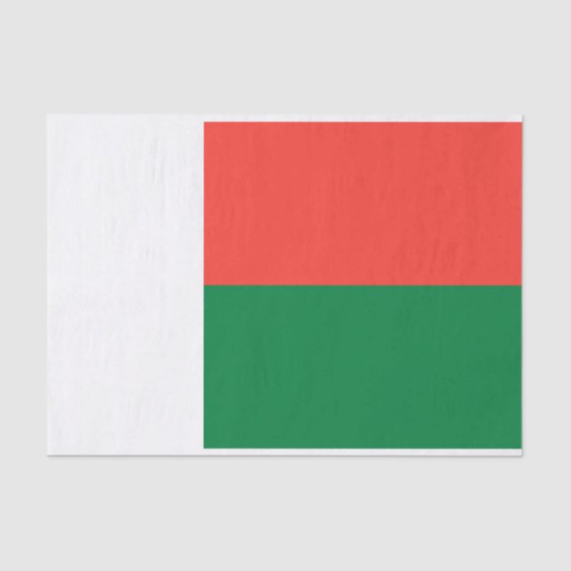 Madagascar Flag Tissue Paper (Front)