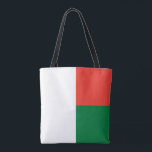 Madagascar Flag Tote Bag<br><div class="desc">Patriotic flag of Madagascar.</div>