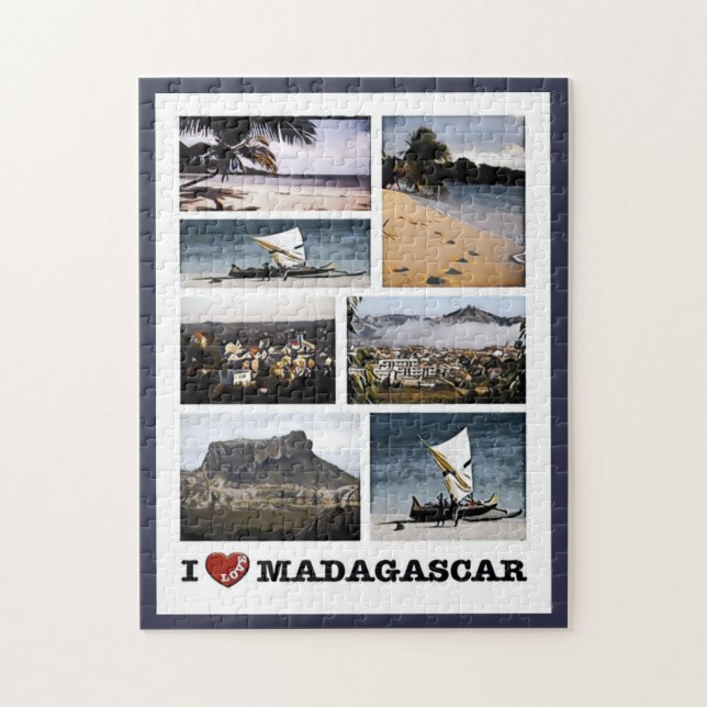Madagascar I Love - Mosaic - Jigsaw Puzzle (Vertical)