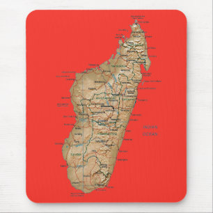 Madagascar Map Mousepad