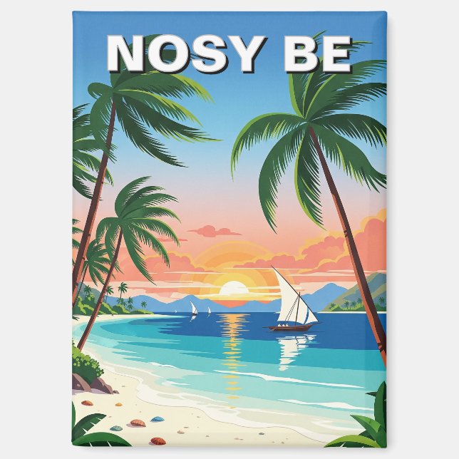 Madagascar Nosy Be Travel Magnet (Front)