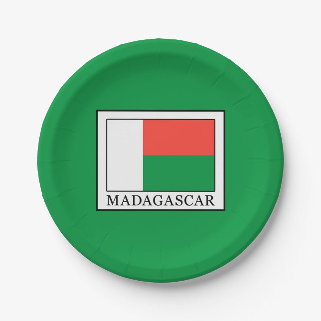 Madagascar Paper Plate (Front)