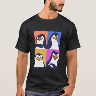 Madagascar Penguins Cute And Cuddly Text Poster T-Shirt
