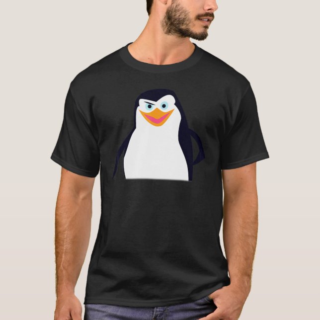 Madagascar Skipper Large Face Portrait T-Shirt (Front)